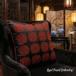 Китайский монохромный узор - 4 размера