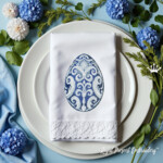 Синее яйцо в стиле Барокко