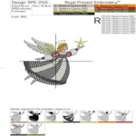 Клетчатый Рождественский Ангел со звездой - 3 размера