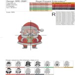 Веселый Санта и его олень набор — 3 размера