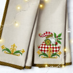 Набор Рождественский Санта в клетку маленький - 3 размера