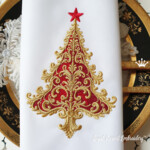 Красная Елка Барокко - 4 размера