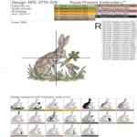 Кролик мама и малыш с морковкой - 4 размера
