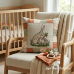 Мама Кролик и малыш с морковкой - 6 размеров