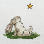 Мечтающий Кролик смотрит на звездочку - 4 размера