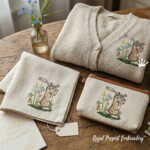 Мама Зайка держит зайчат - 5 размеров