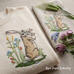 Мама Зайка держит зайчат - 5 размеров