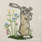 Мама Кролик держит крольчат - 6 размеров