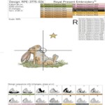 Мечтающий Кролик смотрит на звездочку - 4 размера