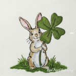 Кролик с клевером - 4 размера