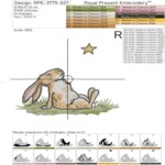 Мечтающий Зайка смотрит на звездочку - 7 размеров