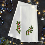 Зимняя веточка с ягодами набор - 8 размеров