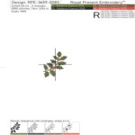 Зимняя веточка с ягодами набор - 8 размеров