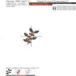 Маленькие Зимние веточки с ягодами набор - 17 в 1