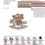 Мишка Тедди на Лошадке качалке - 3 размера