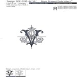 Монограмма AV-VA - 3 размера