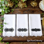 Три китайские монохромные бордюры - 4 размера