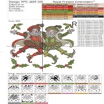 Рождественские Прыгающие Лорды набор - 4 размера