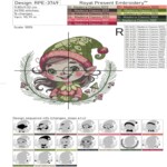 Новогодний Гномик девочка - 3 размеров