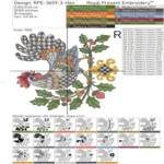 Новогодний Клетчатый Петух набор - 4 размера
