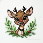 Олененок Кларисса портрет - 4 размера