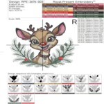 Олененок Кларисса портрет - 4 размера