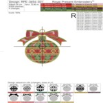 Рождественский шар с бантом — 5 размеров
