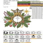 Большое Новогодние кольцо с короной набор - 4 размера