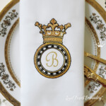 Золотое кольцо с короной для монограмм - 8 размеров