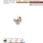 Новогодние мини курочки барокко набор - 4 размера