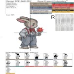 Новогодние мальчик и девочка кролики - 4 размера
