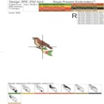 Новогодние мини птички барокко набор - 4 размера