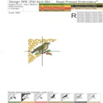 Новогодние мини птички барокко набор - 4 размера