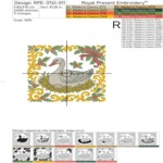 Праздничная гусыня несущая яйца - 3 размера