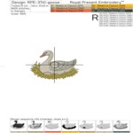 Праздничная гусыня несущая яйца набор - 4 размера