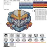 Робот Транформер портрет средний - 5 размеров