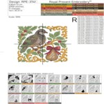 Рождественская Куропатка на грушевом дереве - 3 размера