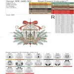 Рождественский фонарик с шишками - 3 размера