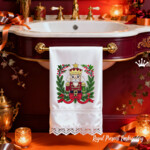 Рождественский Щелкунчик с еловыми ветвями - 4 размера