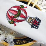 Рождественский воздушный шар с мишкой - 4 размера