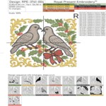 Рождественские горлицы барокко - 4 размера