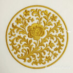 Розы орнамент в круге - 4 размера