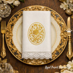 Розы орнамент овальный - 4 размера