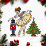 Щелкунчик и Мари у Рождественской Елки - 3 размера