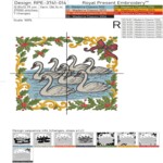 Семь лебедей Рождества - 4 размера