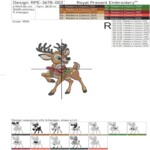 Сказочные рождественские олени - 4 размера