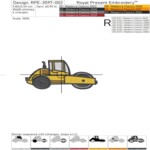 Дорожная техника и знаки набор - 4 размера