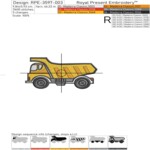 Дорожная техника и знаки набор - 4 размера