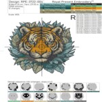 Тигр в Джунглях - 5 размеров