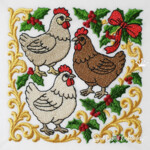 Три Французских Курочки - 3 размера